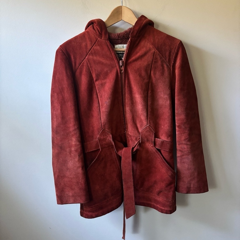 Sears Vintage Burnt Orange Leather Jacket